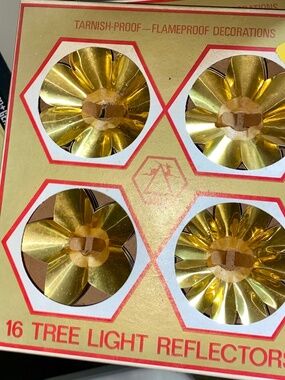 16 tree light reflectors GOLD